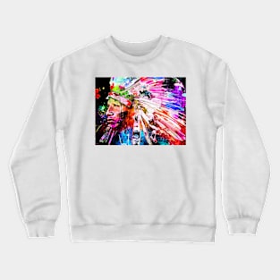 Native American Grunge Crewneck Sweatshirt